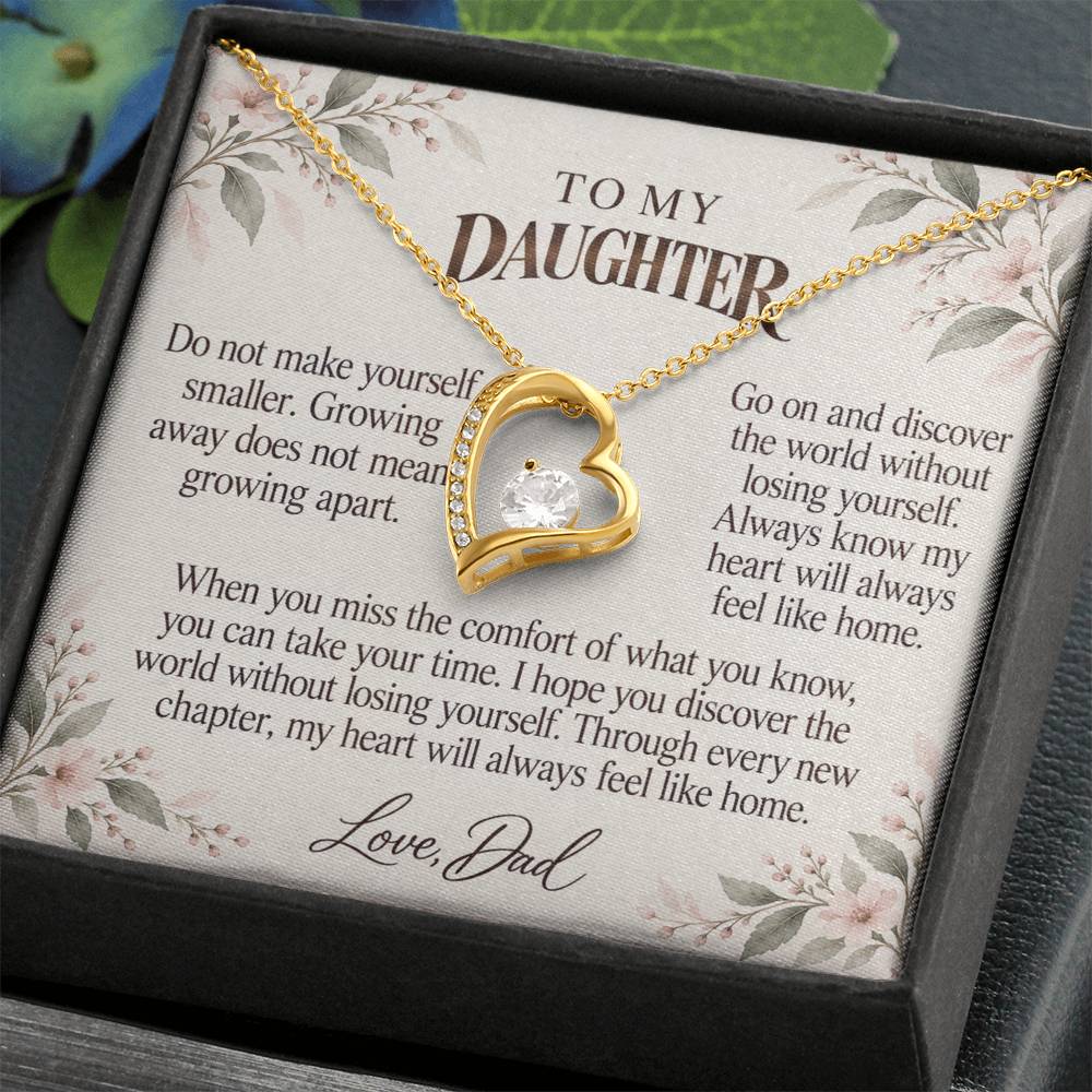 C542 - The Day You Left For College And A Promise To Carry Into New Chapters - Forever Love Necklace