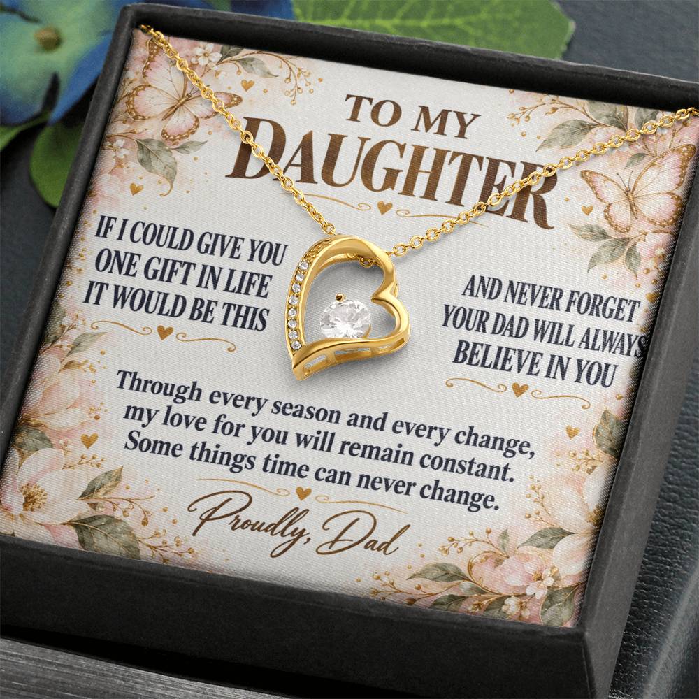 C278 - Dad’s Love Is A Promise That Time Distance And Change Can Never Break - Forever Love Necklace