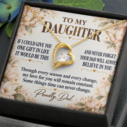 C278 - Dad’s Love Is A Promise That Time Distance And Change Can Never Break - Forever Love Necklace