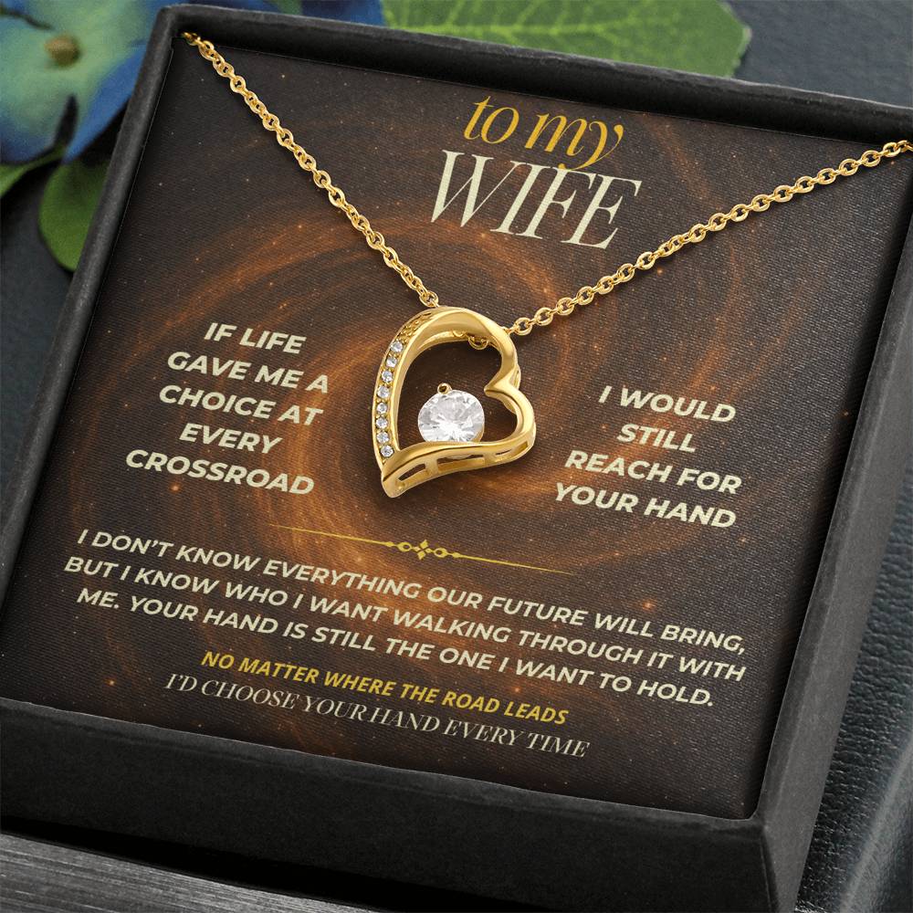 S147 - I’d Choose Your Hand Every Time – Forever Love Necklace From Husband