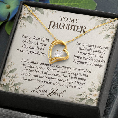 C699 - After The Sunrise And A Memory That Time Cannot Take Away - Forever Love Necklace