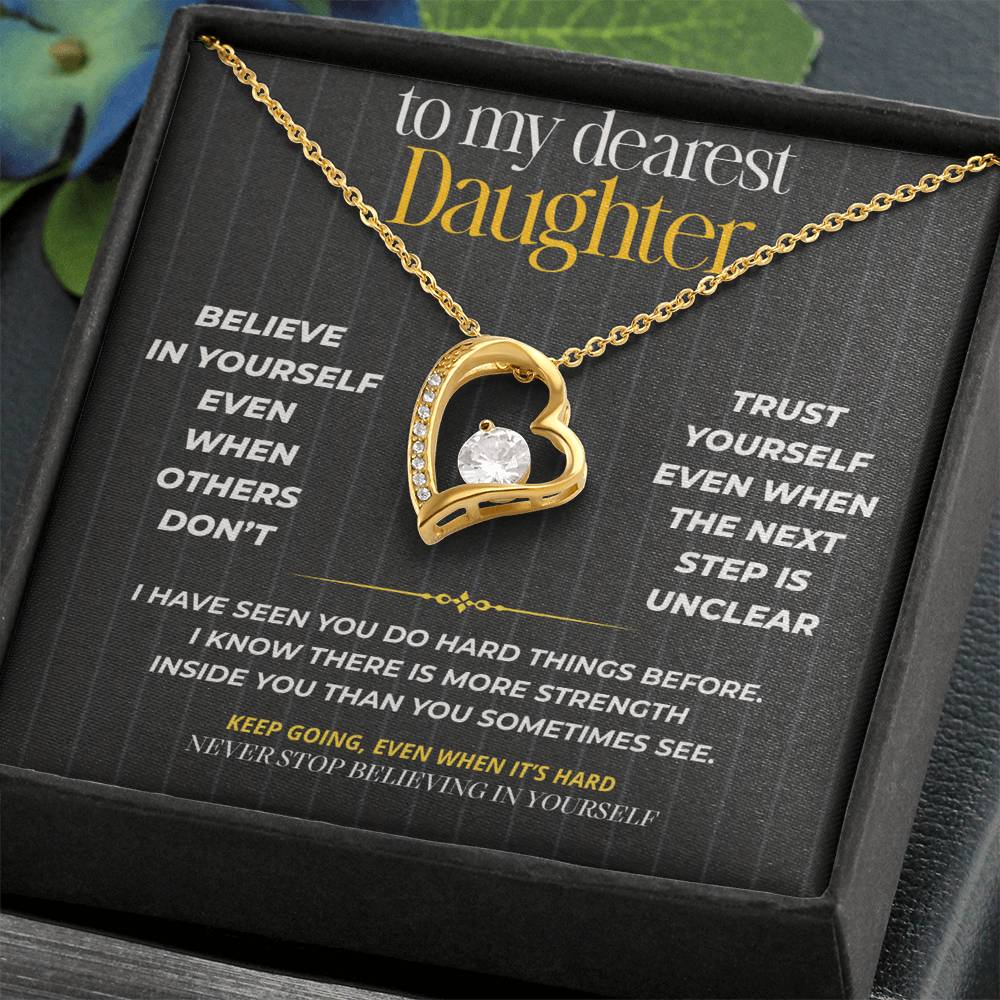 S261 - I Hope You Never Stop Believing In Yourself – Forever Love Necklace From Dad