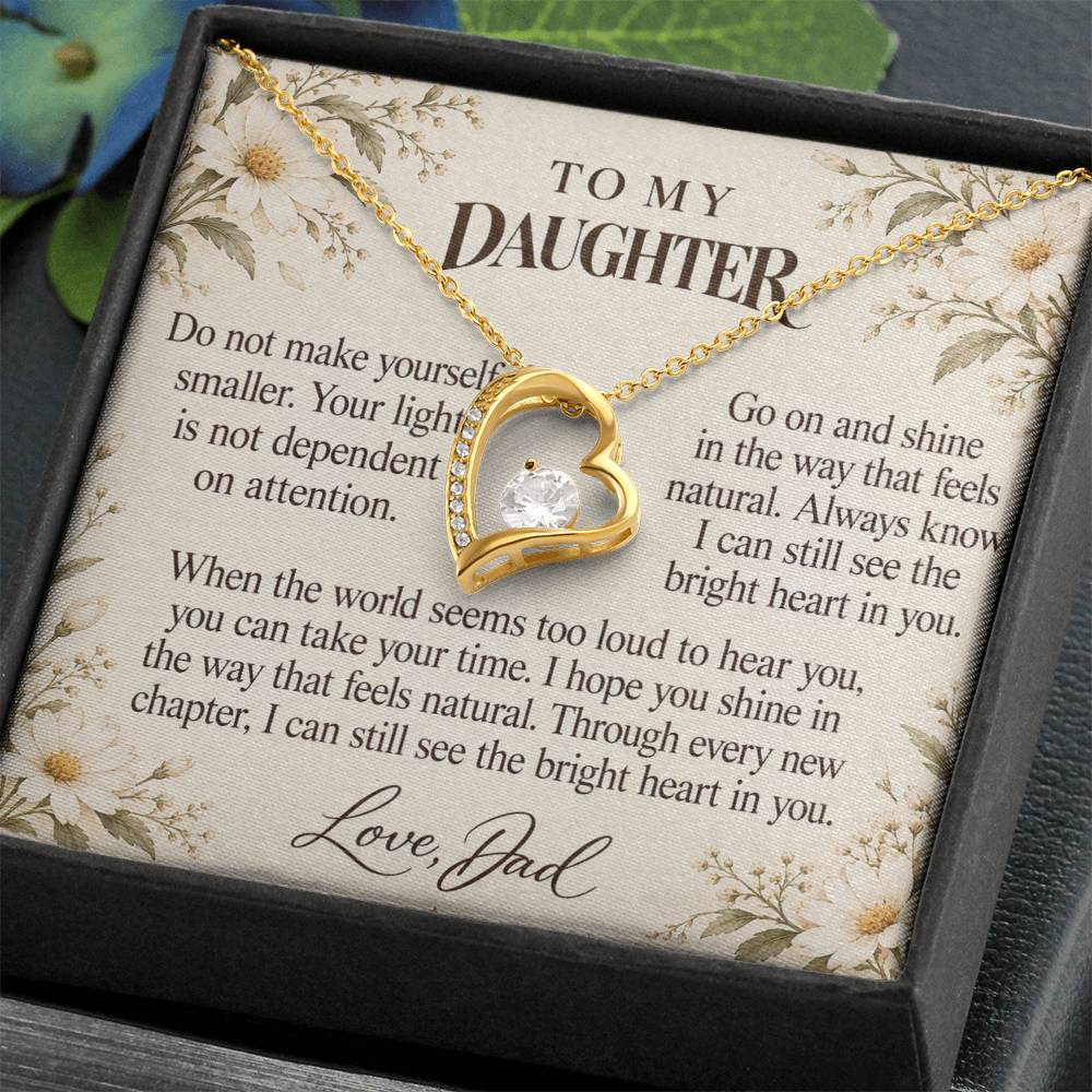 C667 - The Light Inside You And A Promise To Carry Into New Chapters - Forever Love Necklace