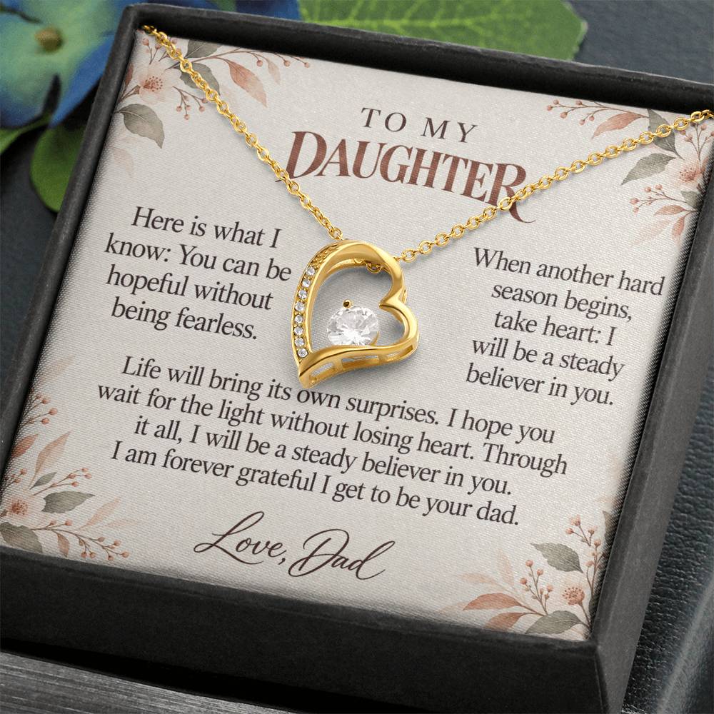 C594 - The Long Distance Hug And A Memory That Time Cannot Take Away - Forever Love Necklace