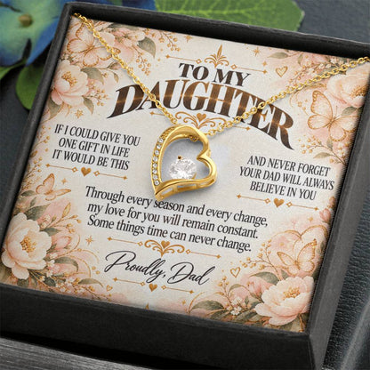 C478 - Dad’s Love Is A Promise That Time Distance And Change Can Never Break - Forever Love Necklace