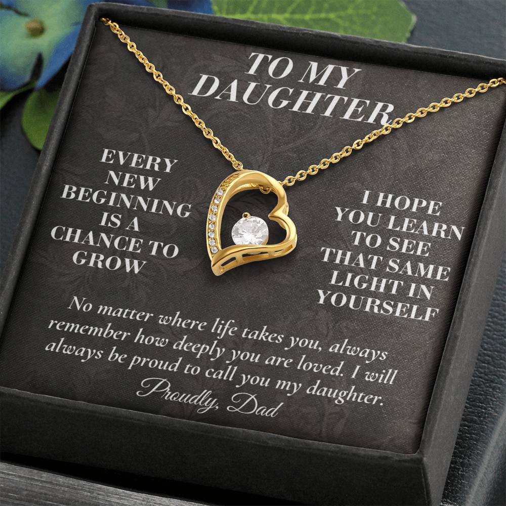 C165 - Never Doubt How Much Joy You Brought Into My Life From The Day You Arrived - Forever Love Necklace