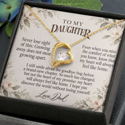 C544 - The Day You Left For College And A Memory That Time Cannot Take Away - Forever Love Necklace