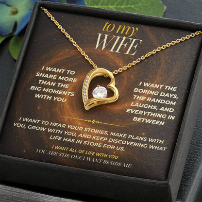 S140 - You Are The One I Want To Share Life With – Forever Love Necklace From Husband