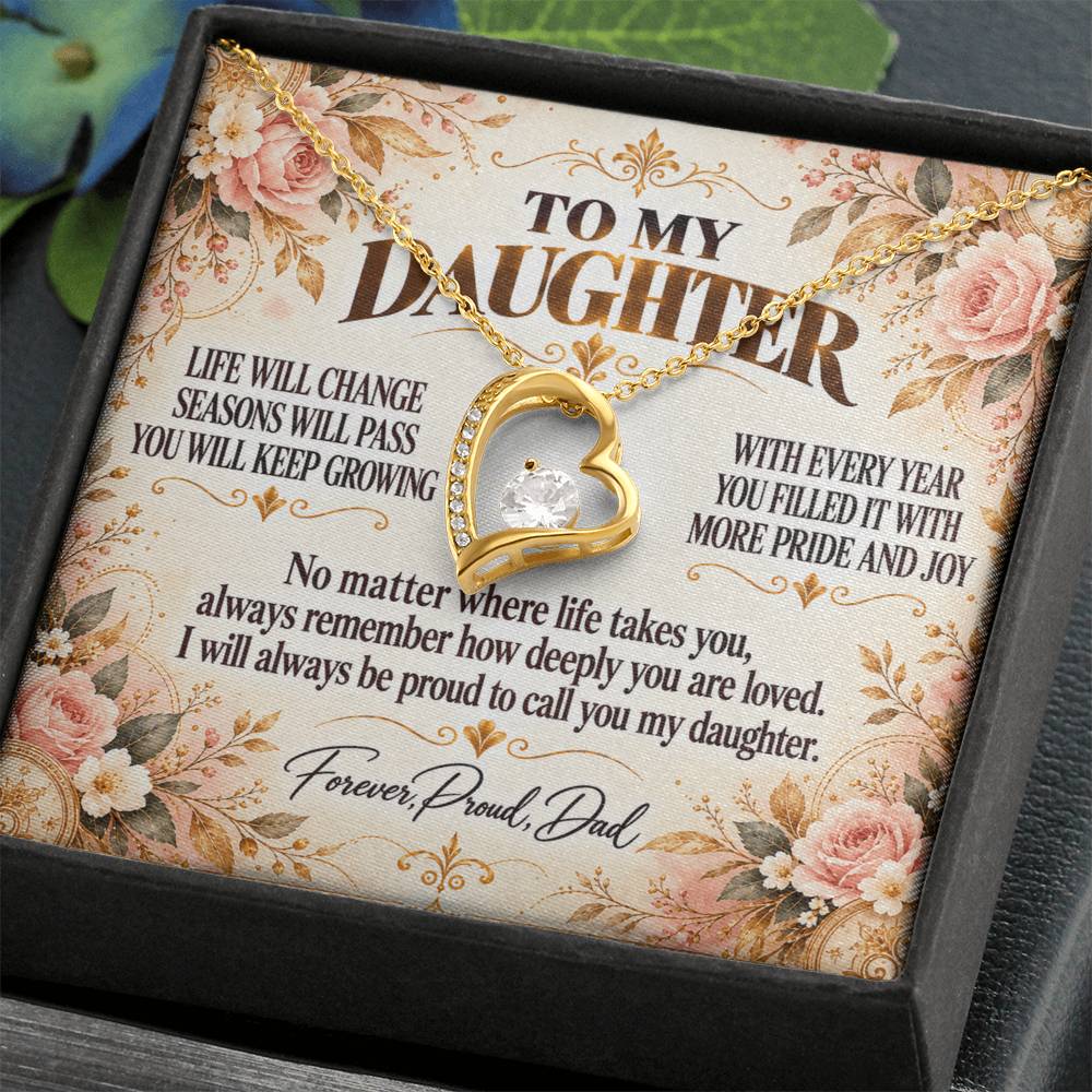 C311 - Life May Change Around You But My Love For You Will Always Remain Constant - Forever Love Necklace