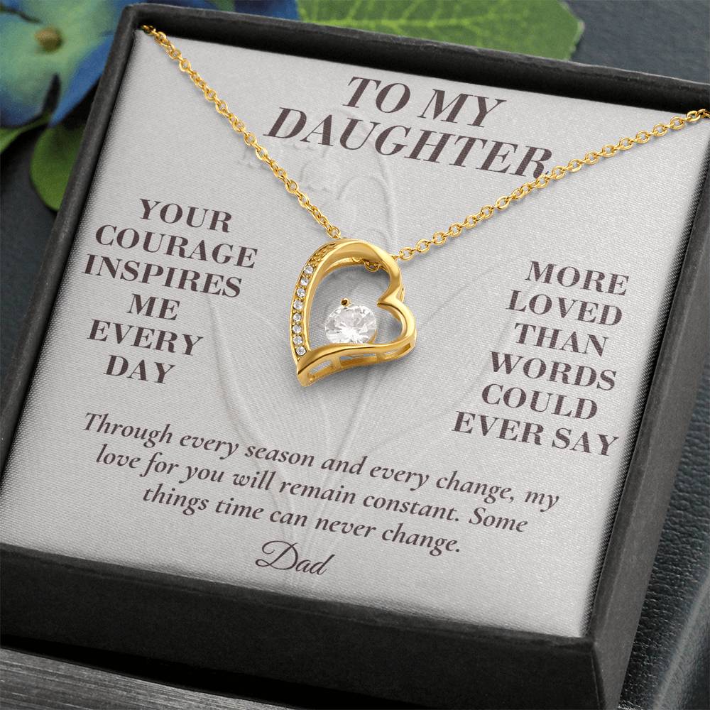 C148 - Your Story Is Only Beginning And I Will Always Be Proud To Watch You Write Every Chapter - Forever Love Necklace