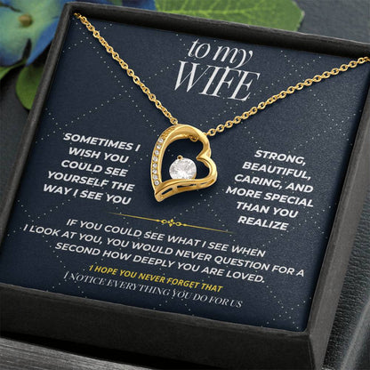 S108 - You Deserve To Know How Loved You Are – Forever Love Necklace From Husband