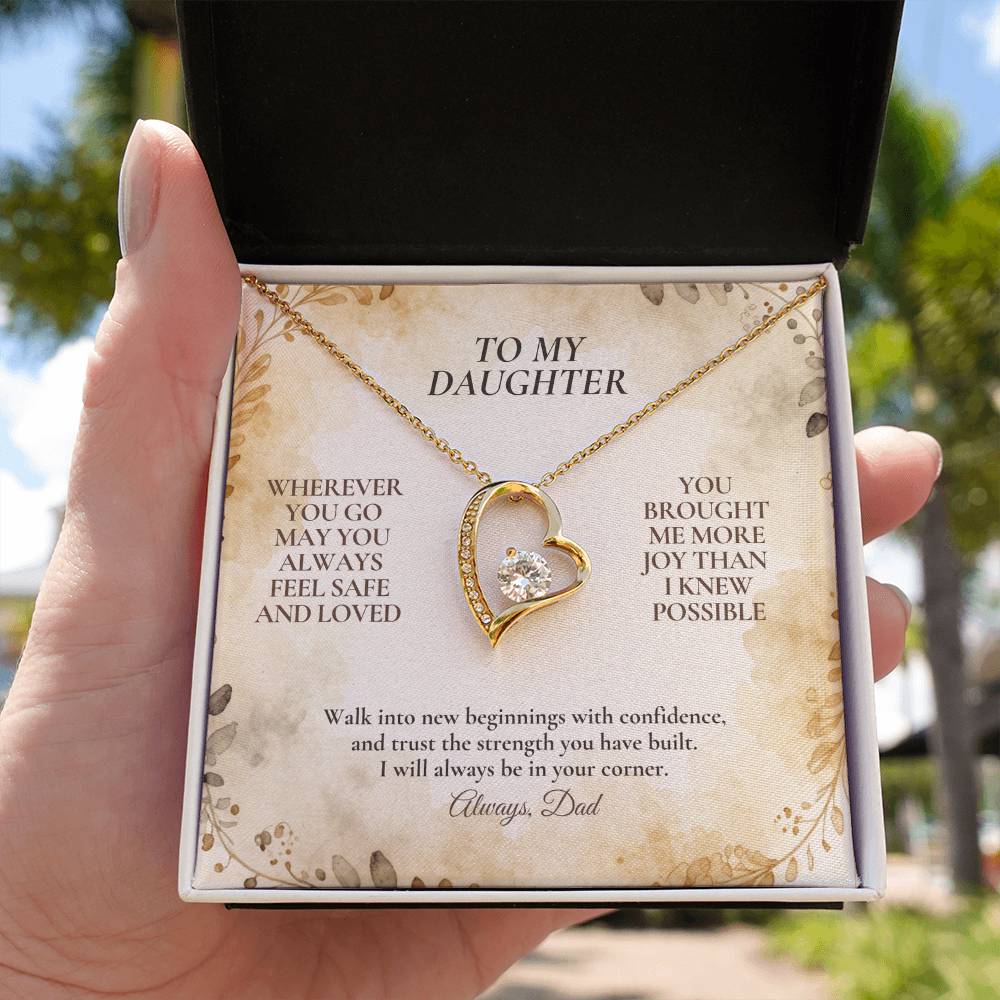 C114 - My Love Will Be Your Quiet Home Wherever Your Journey Takes You - Forever Love Necklace