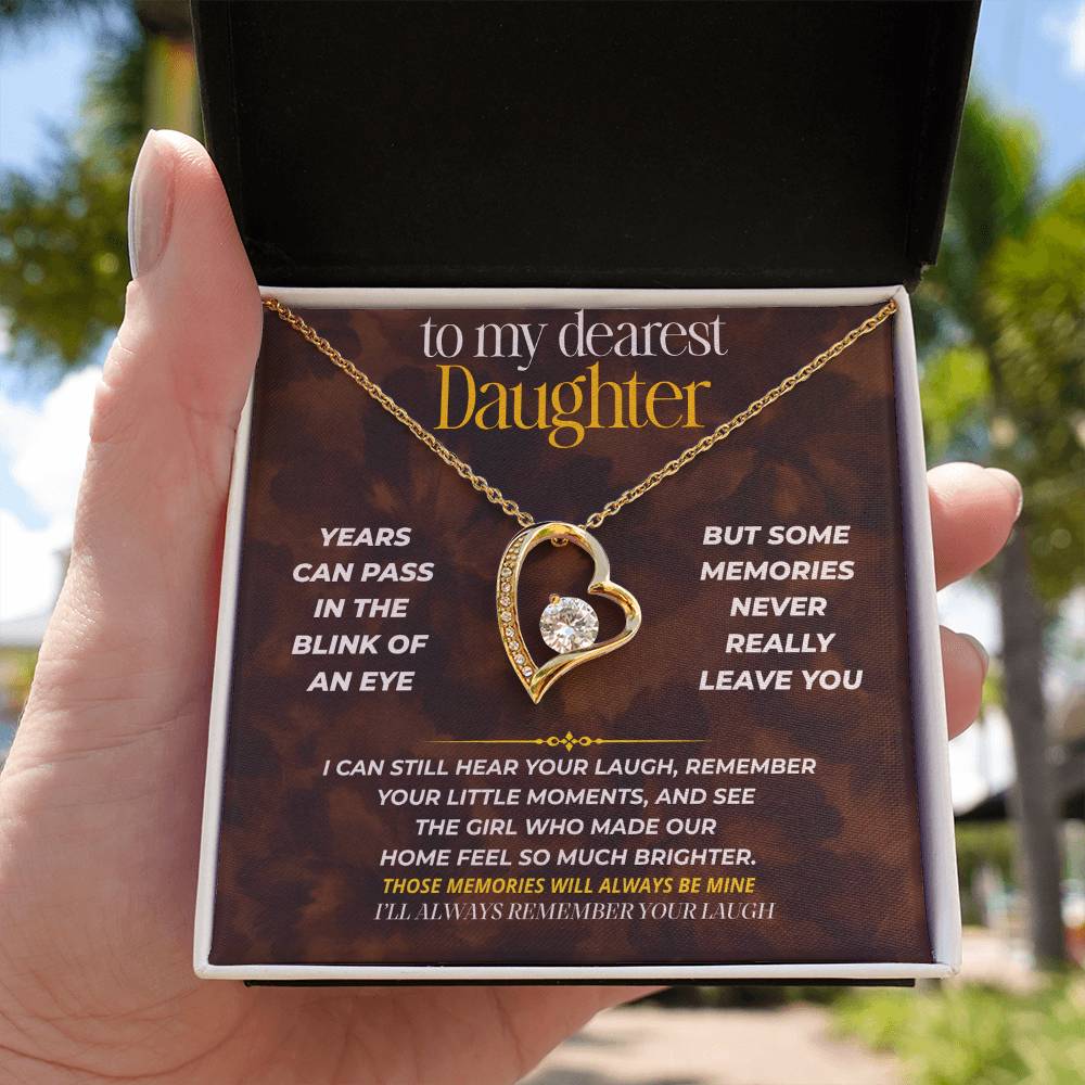 S257 - I’ll Always Remember The Sound Of Your Laugh – Forever Love Necklace From Dad