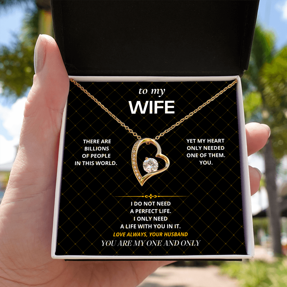 S28 - My One And Only – Forever Love Necklace From Husband