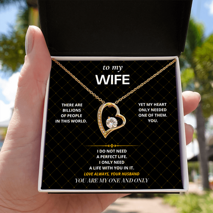 S28 - My One And Only – Forever Love Necklace From Husband