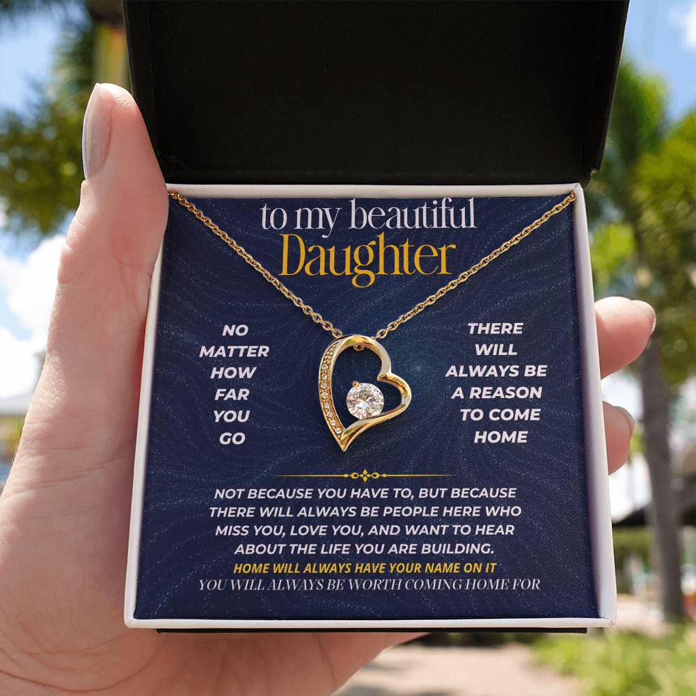 S274 - You Will Always Be Worth Coming Home For – Forever Love Necklace From Dad