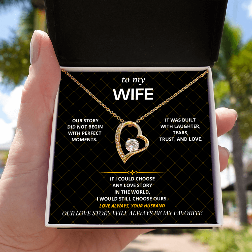 S40 - Our Love Story – Forever Love Necklace From Husband