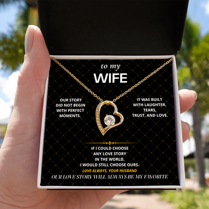 S40 - Our Love Story – Forever Love Necklace From Husband