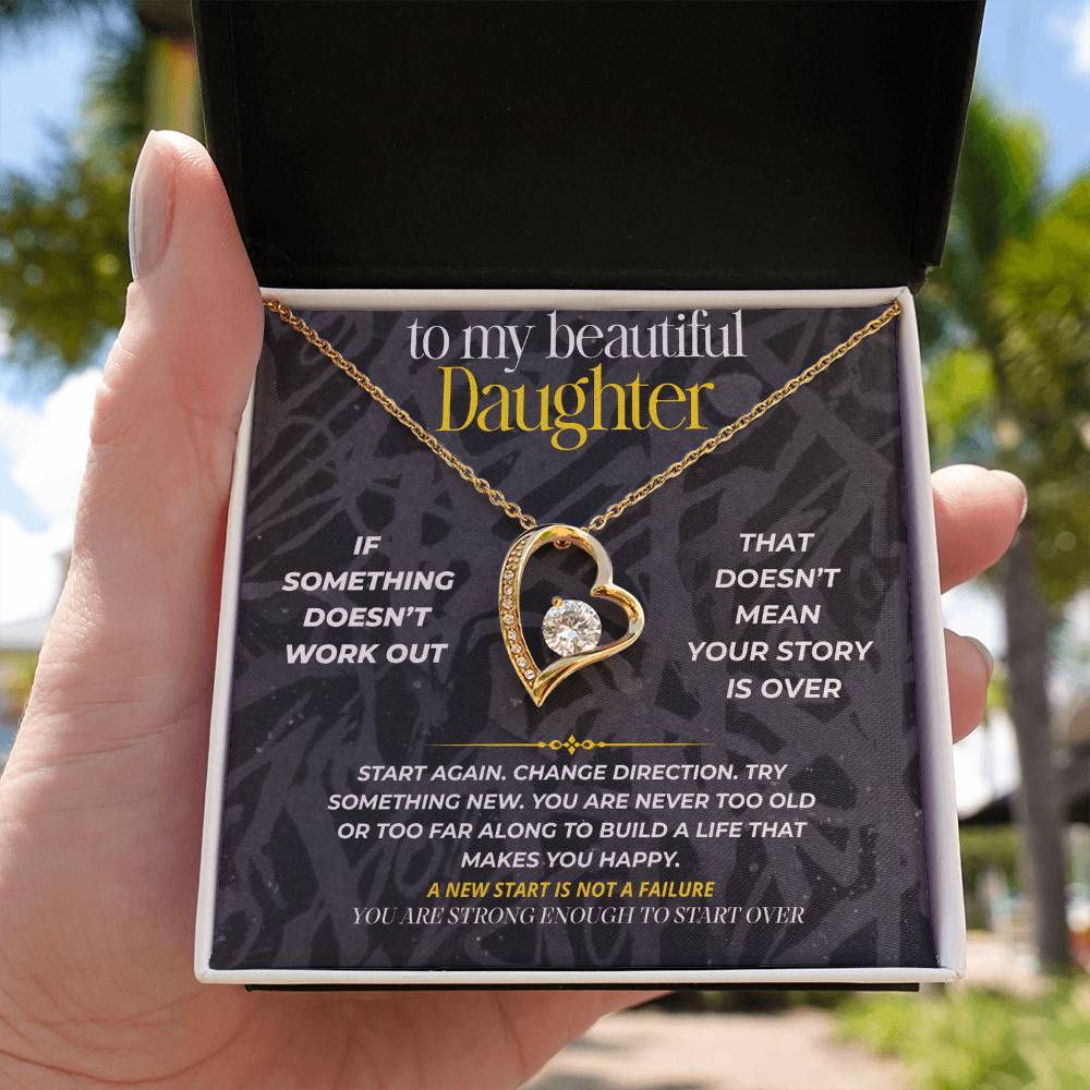 S281 - You Are Strong Enough To Start Over – Forever Love Necklace From Dad