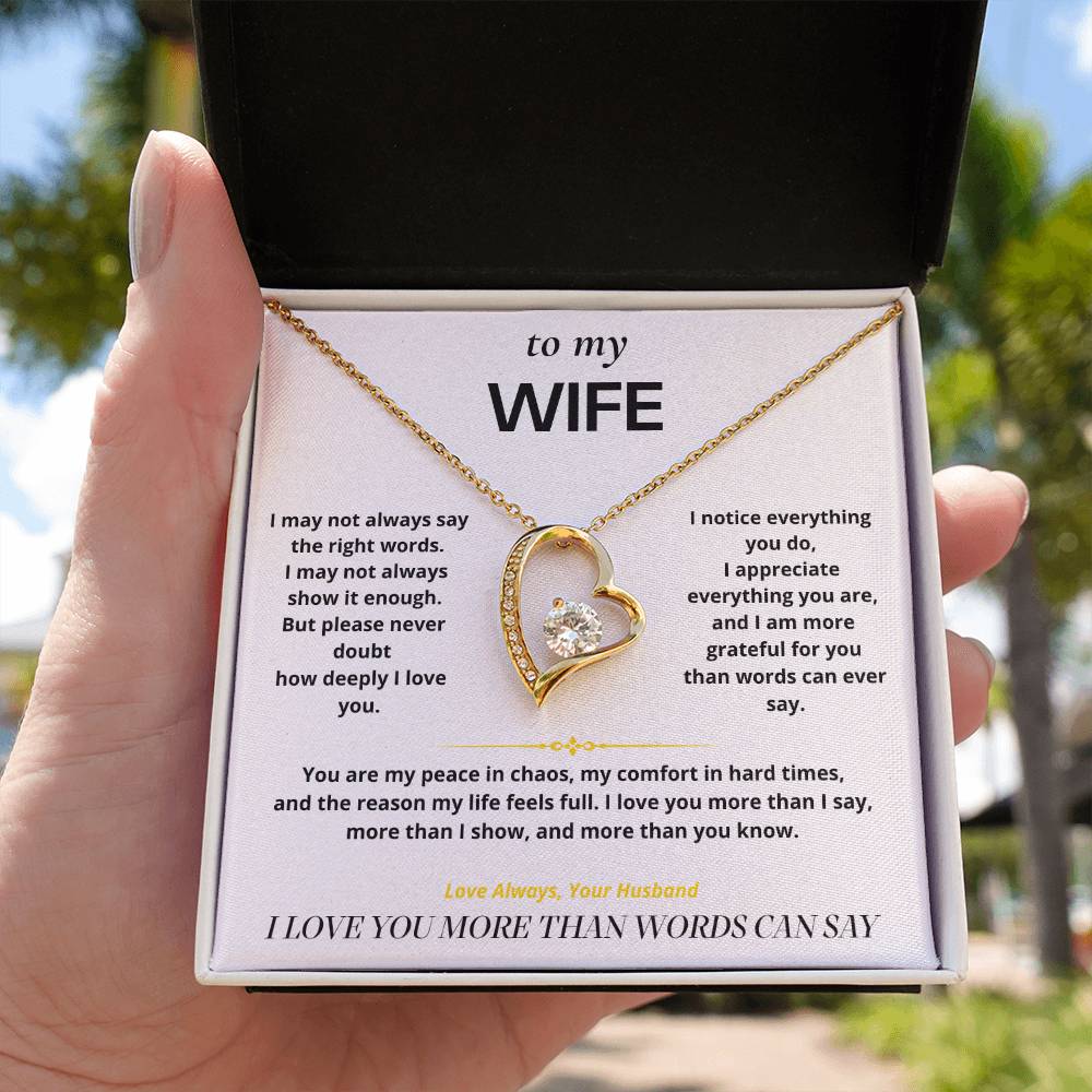 S6 - Things I Don't Say Enough – Forever Love Necklace From Husband