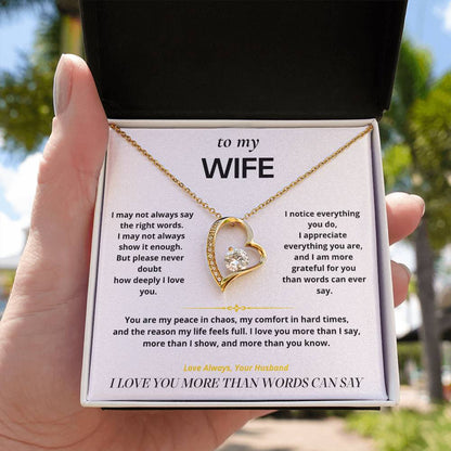 S6 - Things I Don't Say Enough – Forever Love Necklace From Husband
