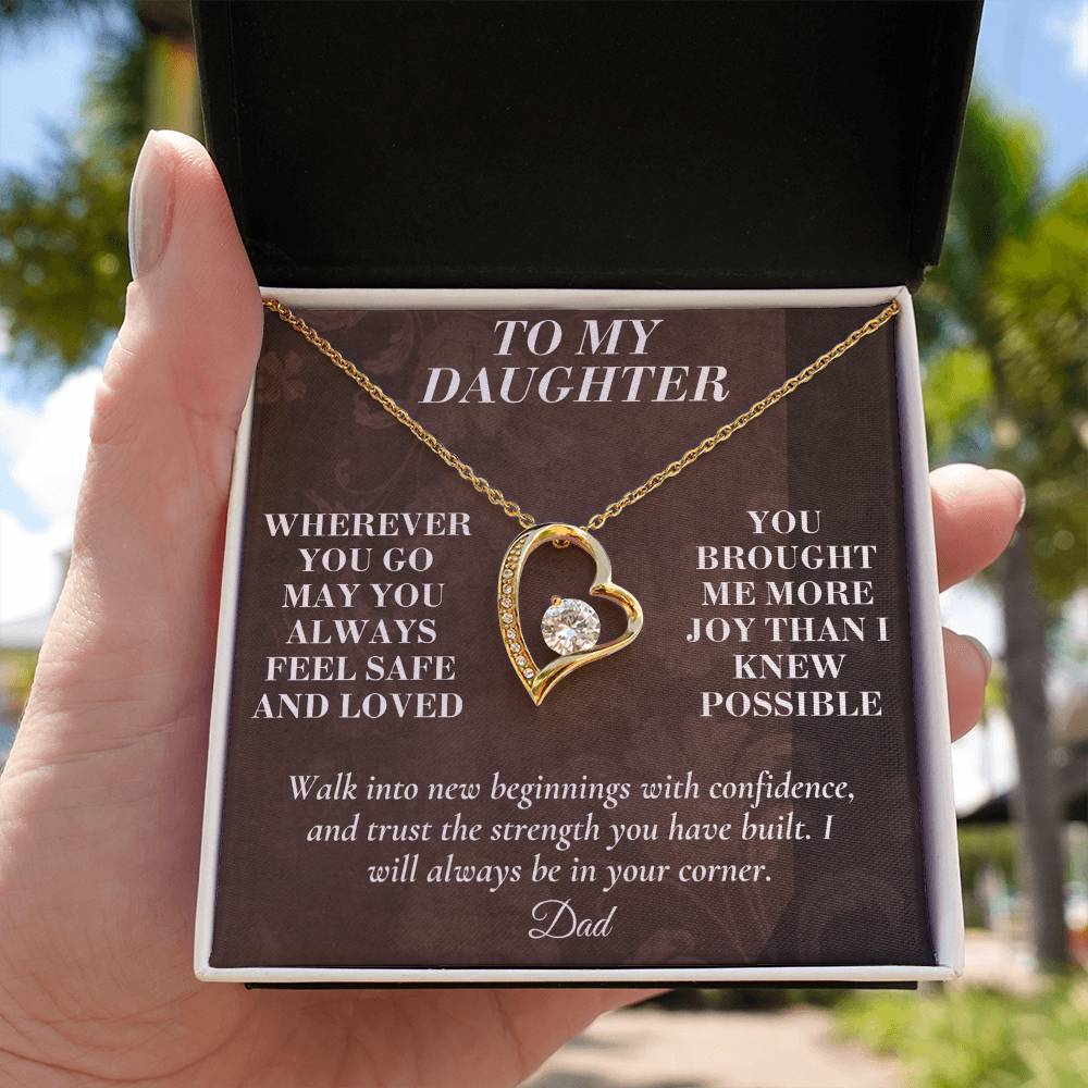 C164 - My Love Will Be Your Quiet Home Wherever Your Journey Takes You - Forever Love Necklace
