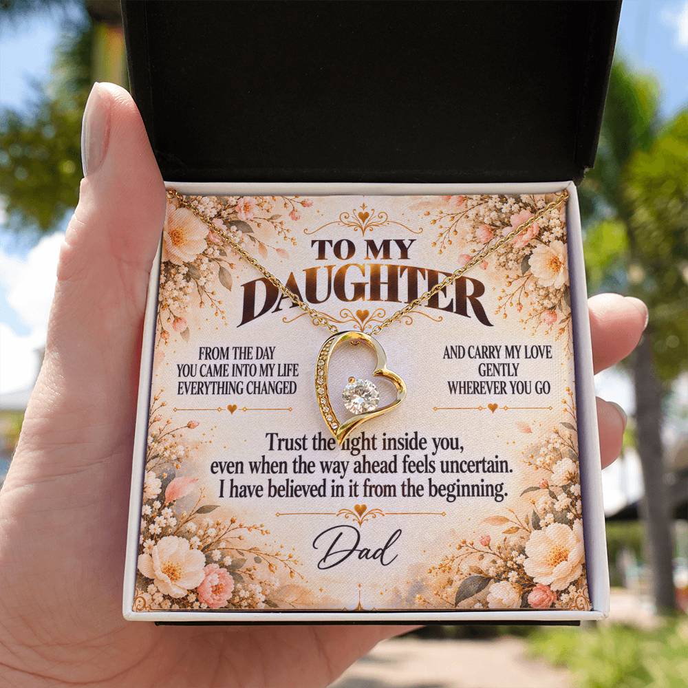 C340 - If You Ever Forget How Special You Are Remember Dad Has Never Forgotten For A Single Day - Forever Love Necklace