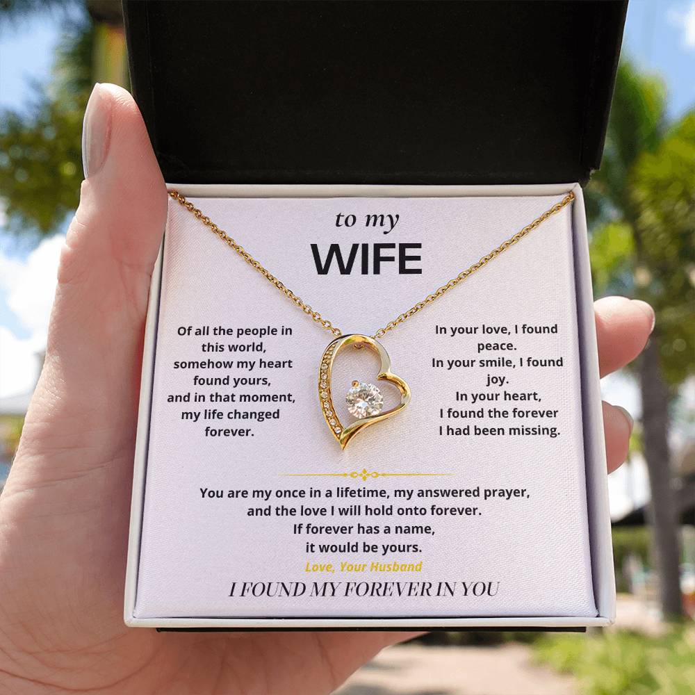 S10 - I Found My Forever In You – Forever Love Necklace From Husband