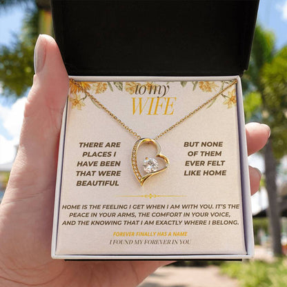 S123 - You Make My Heart Feel At Home – Forever Love Necklace From Husband