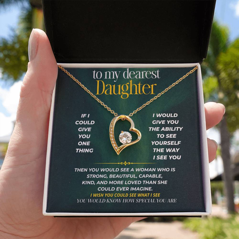 S249 - If I Could Give You One Thing – Forever Love Necklace From Dad