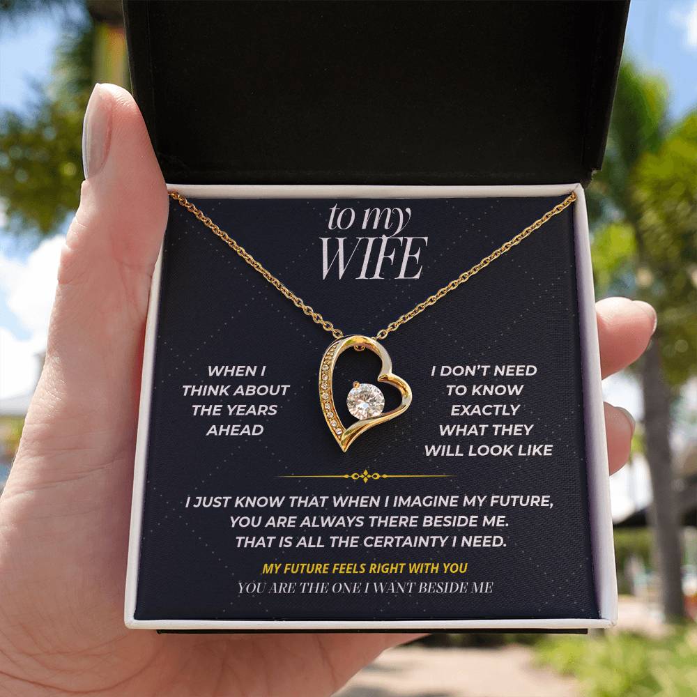 S96 - You’re The One I Want Beside Me – Forever Love Necklace From Husband