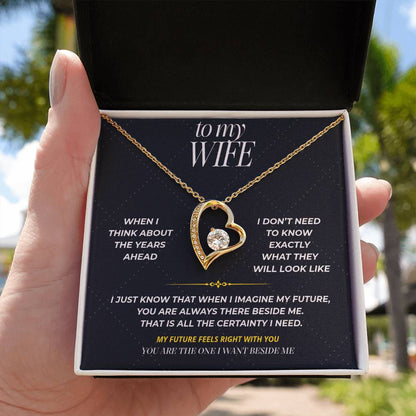 S96 - You’re The One I Want Beside Me – Forever Love Necklace From Husband