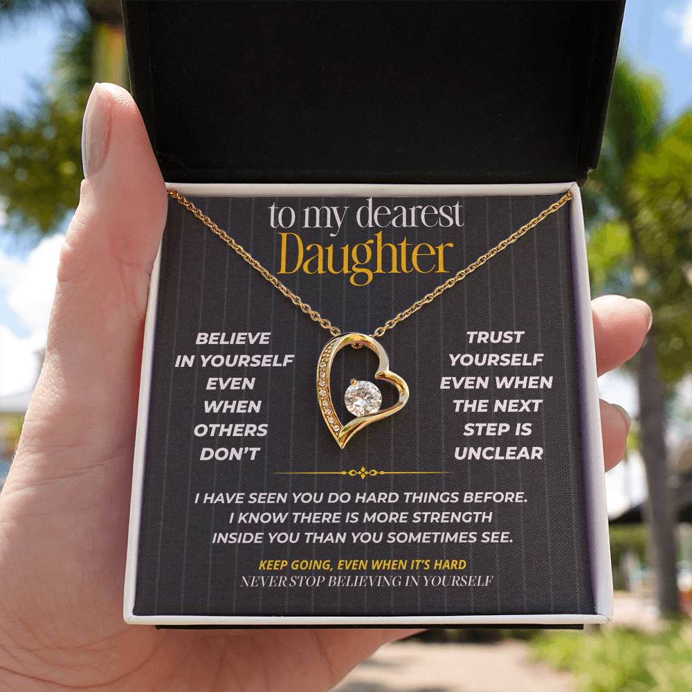 S261 - I Hope You Never Stop Believing In Yourself – Forever Love Necklace From Dad