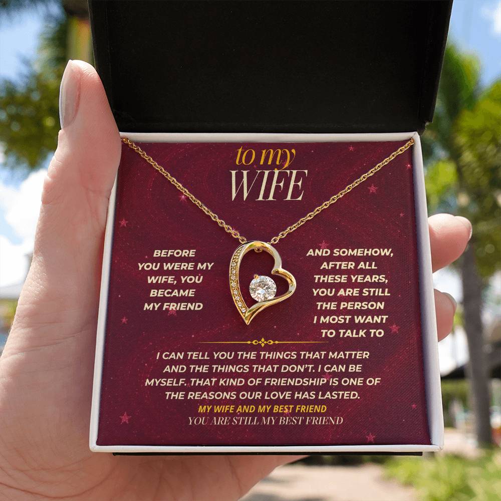 S174 - You Are Still My Best Friend – Forever Love Necklace From Husband
