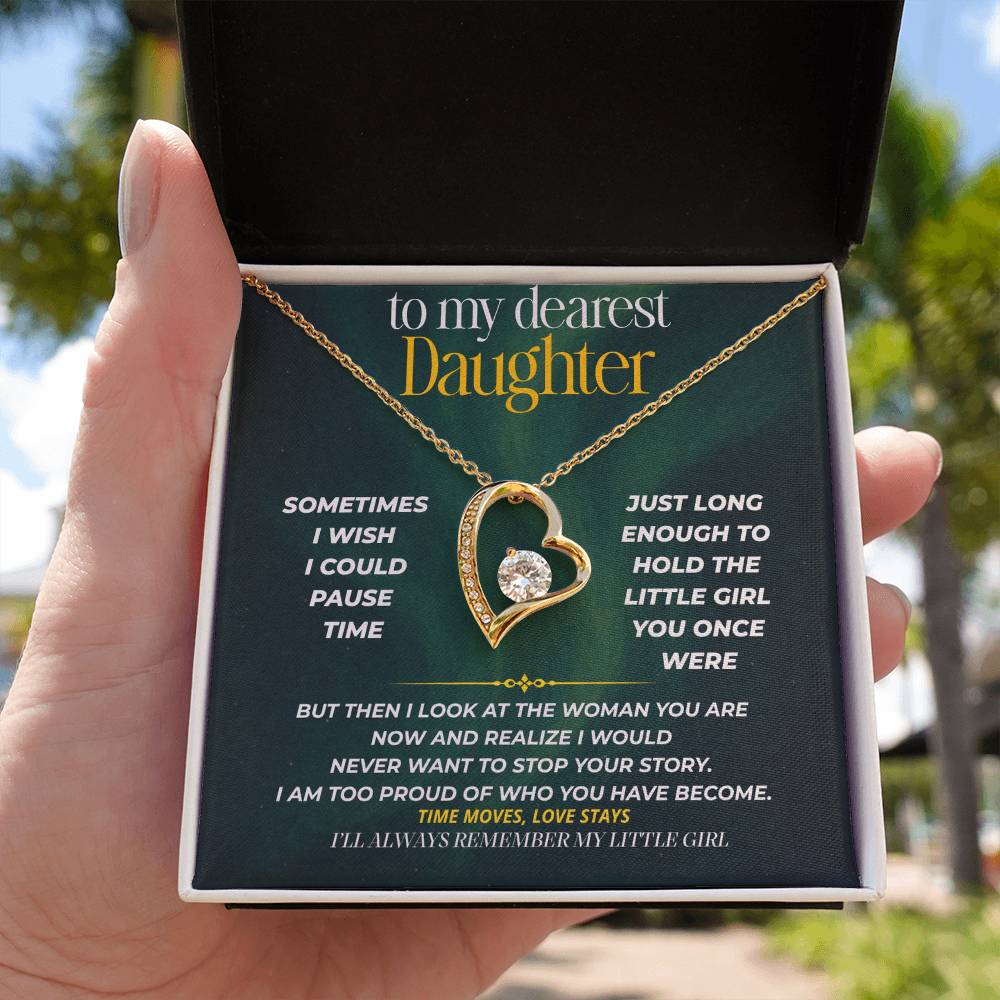S244 - I’ll Always Remember The Little Girl You Were – Forever Love Necklace From Dad