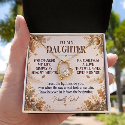 C270 - You Made Me A Better Man Simply By Giving Me The Honor Of Being Your Dad - Forever Love Necklace