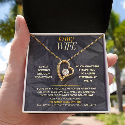 S155 - You Are Worth Every Difficult Day – Forever Love Necklace From Husband