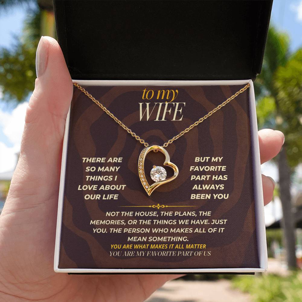 S163 - You Are My Favorite Part Of Us – Forever Love Necklace From Husband