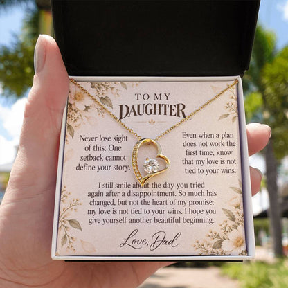 C614 - A Second Chance To Bloom And A Memory That Time Cannot Take Away - Forever Love Necklace