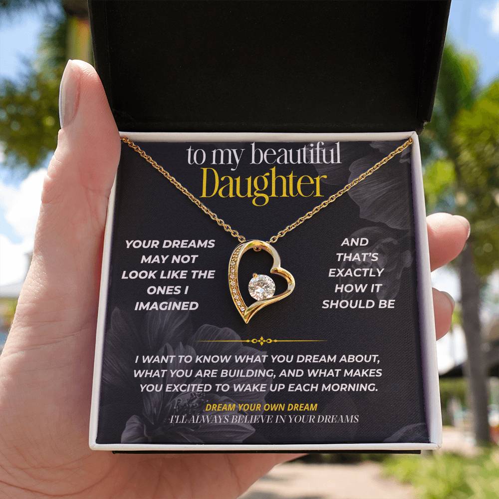 S297 - I’ll Always Have A Place In My Heart For Your Dreams – Forever Love Necklace From Dad