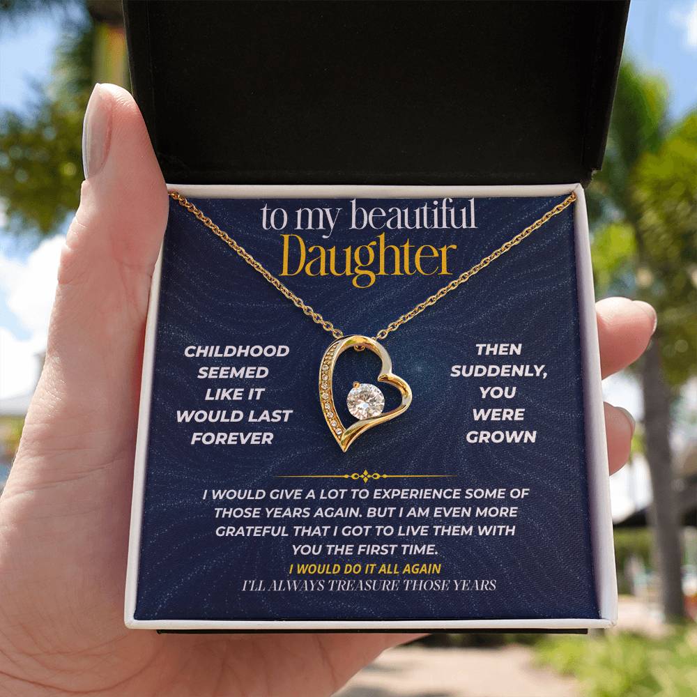 S275 - I’ll Always Treasure The Years We Had Together – Forever Love Necklace From Dad