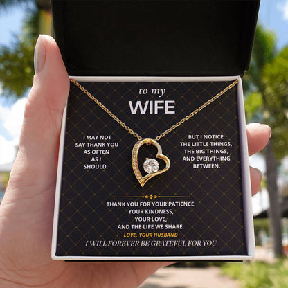 S45 - Forever Grateful For You – Forever Love Necklace From Husband