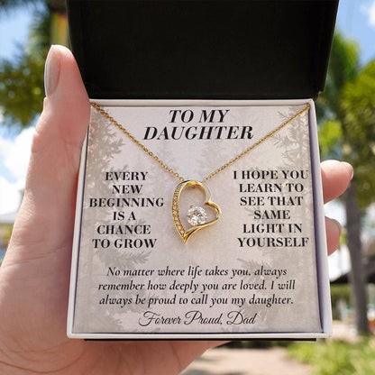 C191 - My Arms May Not Always Reach You But My Love Will Never Stop Holding You - Forever Love Necklace