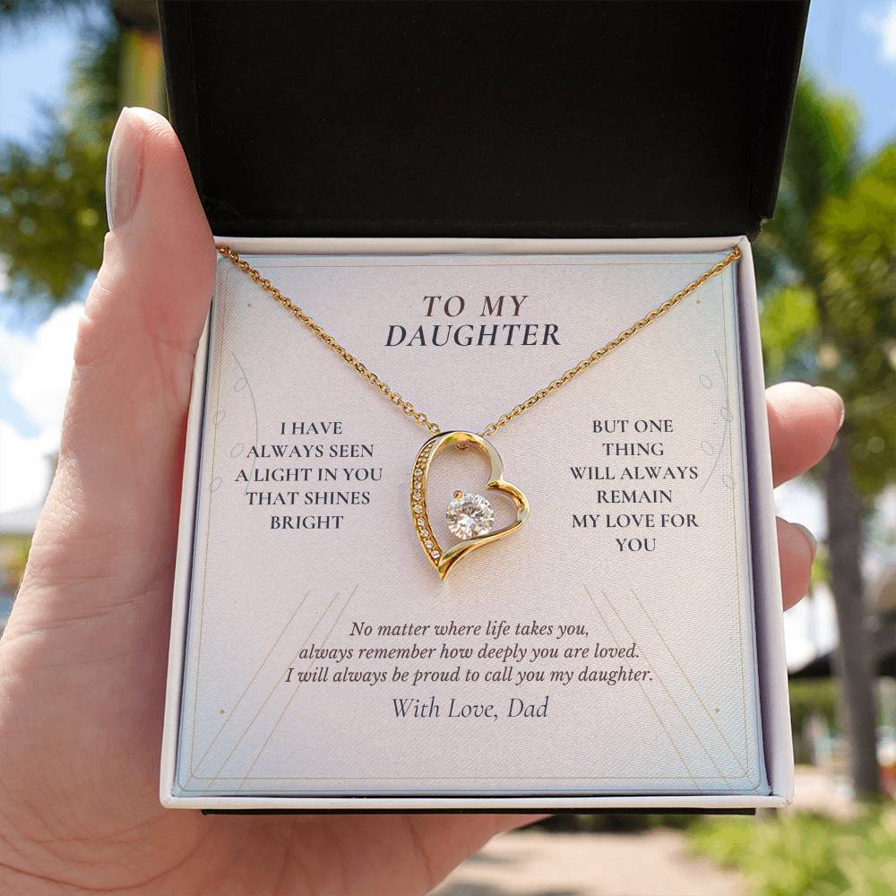 C121 - I Hope You Always See The Light In Yourself That I Have Seen Since The Beginning - Forever Love Necklace