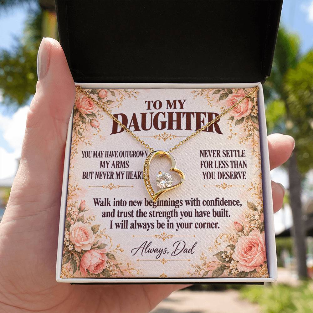 C354 - You Will Forever Be My Little Girl And One Of The Greatest Blessings Of My Life - Forever Love Necklace