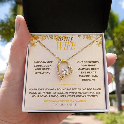 S124 - You Are My Peace In A Busy World – Forever Love Necklace From Husband