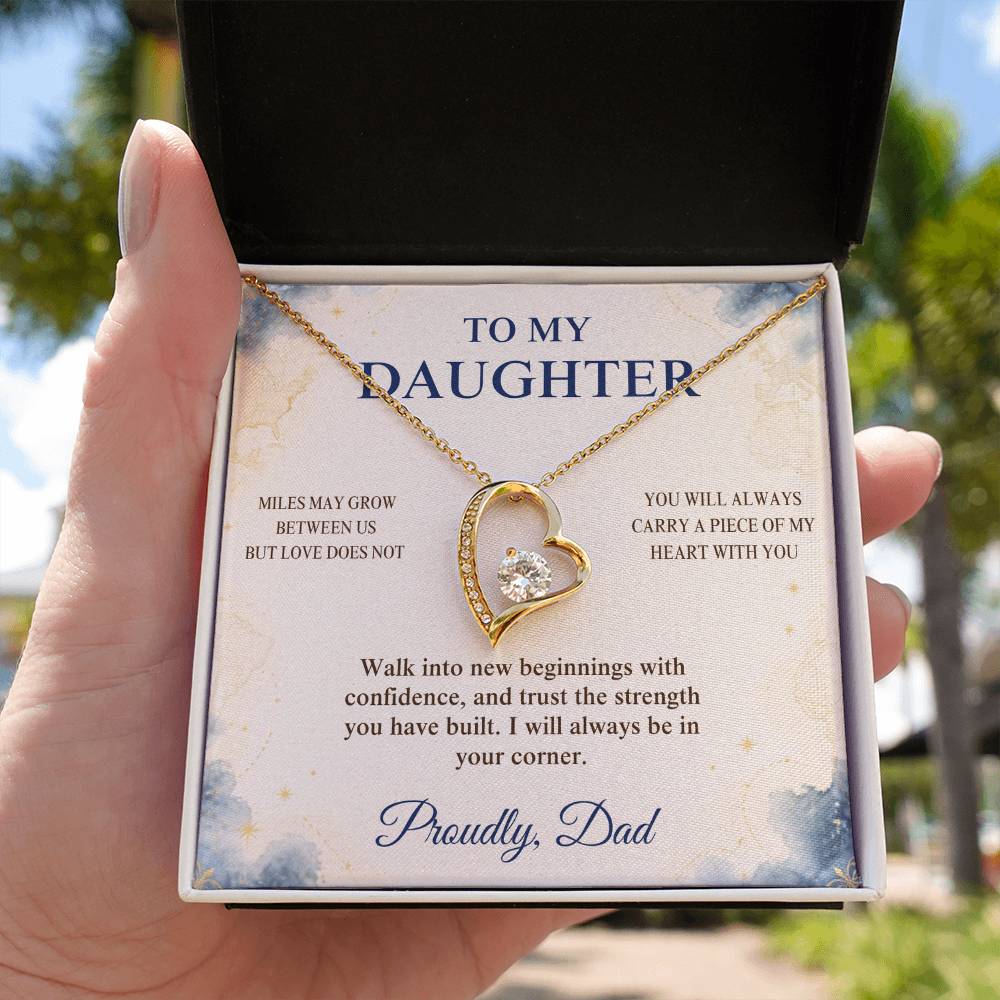 C94 - The Love Between A Father And Daughter Becomes A Legacy That Lives Beyond Every Season - Forever Love Necklace