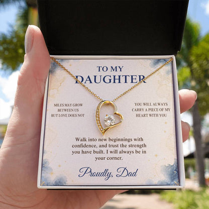 C94 - The Love Between A Father And Daughter Becomes A Legacy That Lives Beyond Every Season - Forever Love Necklace