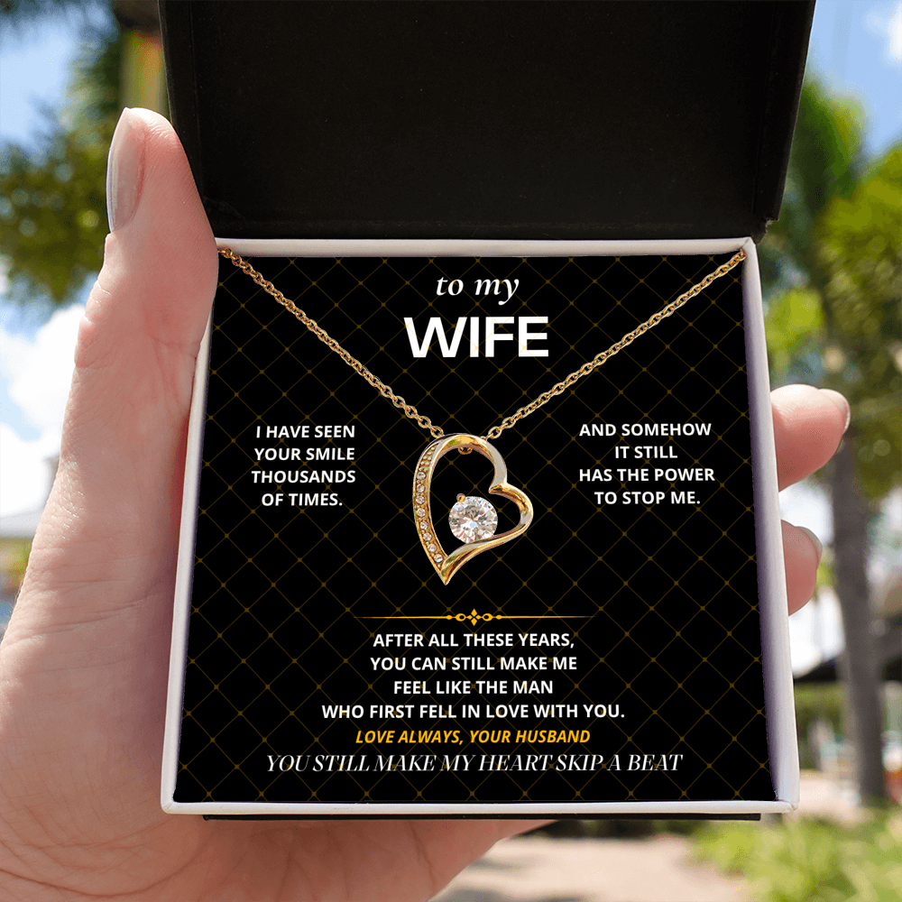 S43 - My Heart Still Skips A Beat – Forever Love Necklace From Husband