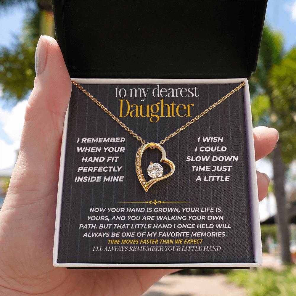 S265 - I’ll Always Remember Holding Your Little Hand – Forever Love Necklace From Dad